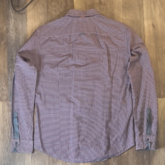 Hugo Boss Men's Checkered Shirt Purple and Black - Picture 2 of 4